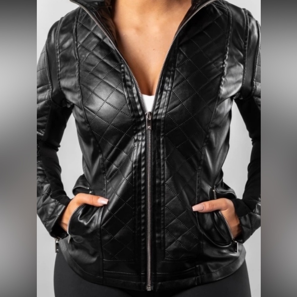Bnwt buff bunny faux leather jacket